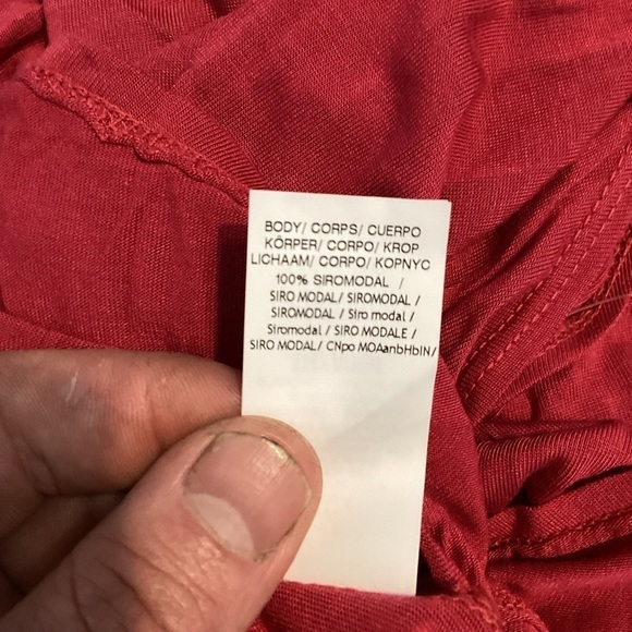 Trina Turk Recreation Muscle Tank Size XS Wine Red - Picture 7 of 7